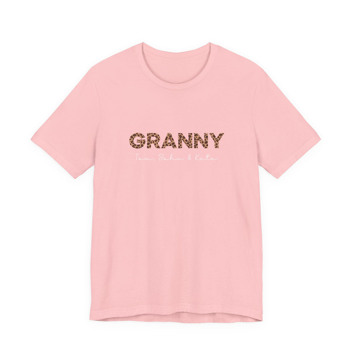 Personalized Leopard Granny T-Shirt