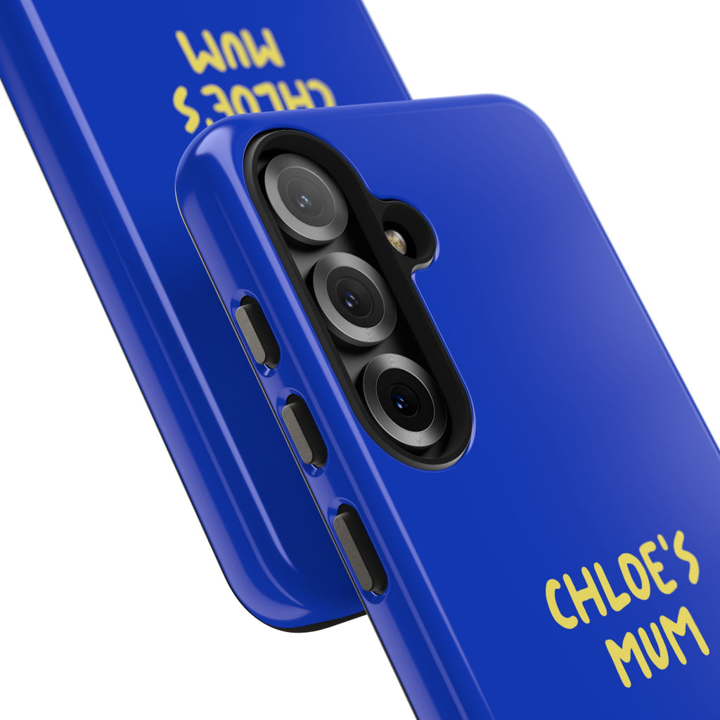 Phone Case Blue color with custom text