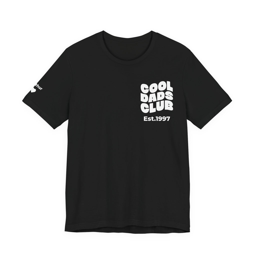 T-Shirt Cool Dads club and names on sleeve