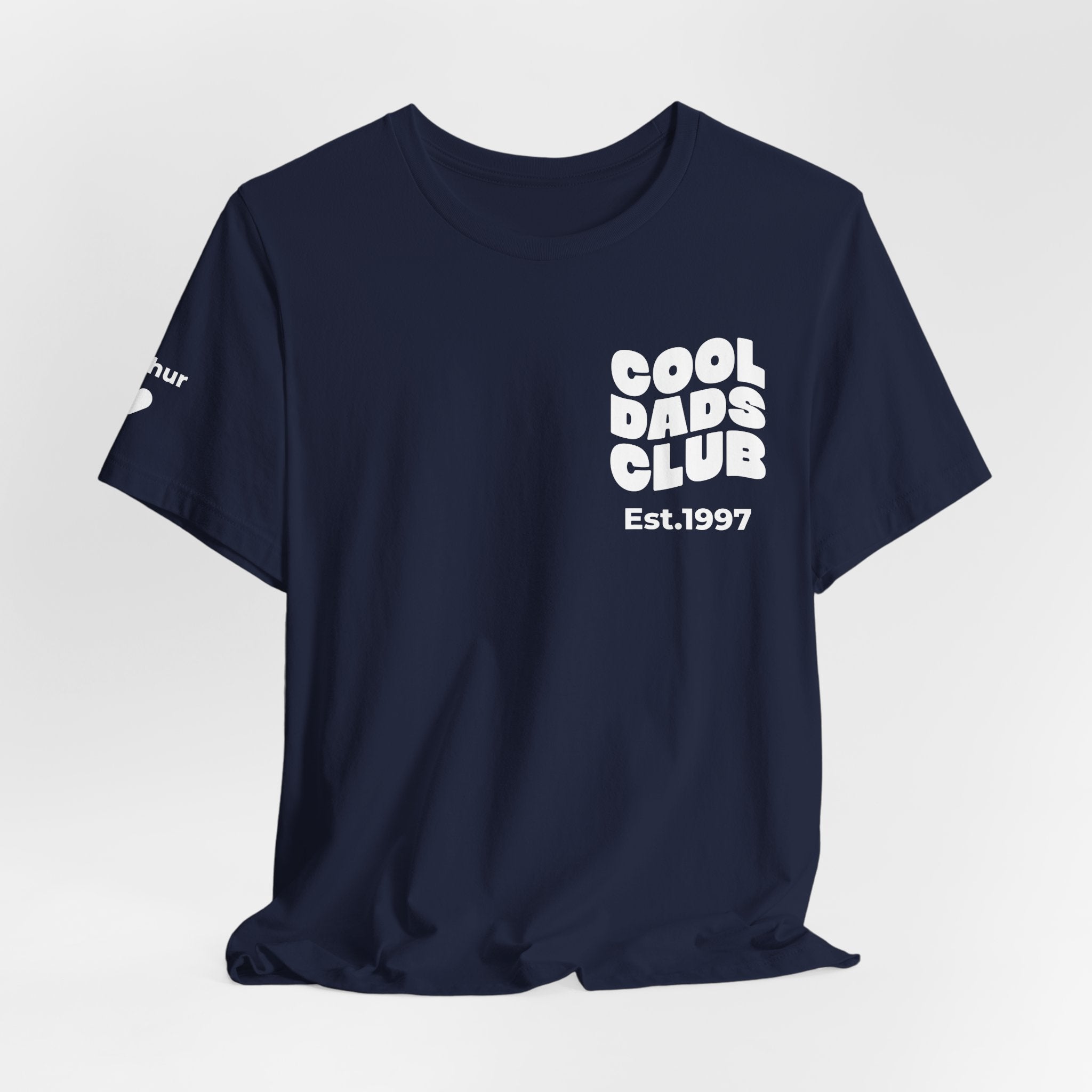 T-Shirt Cool Dads club and names on sleeve