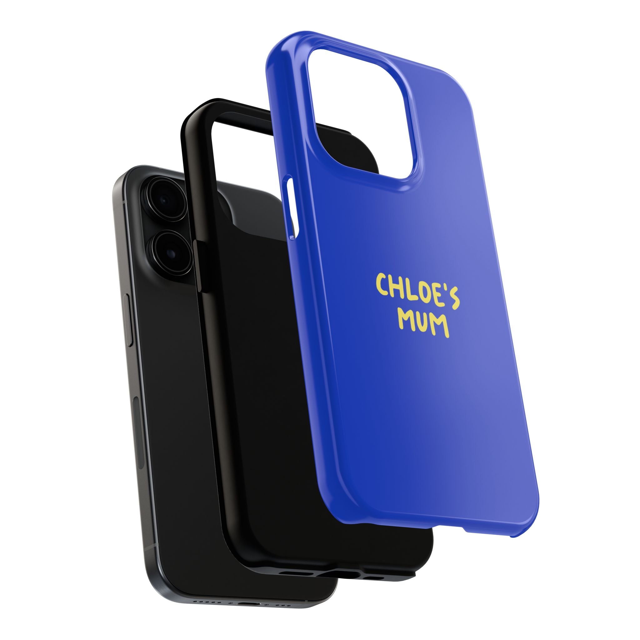 Phone Case Blue color with custom text