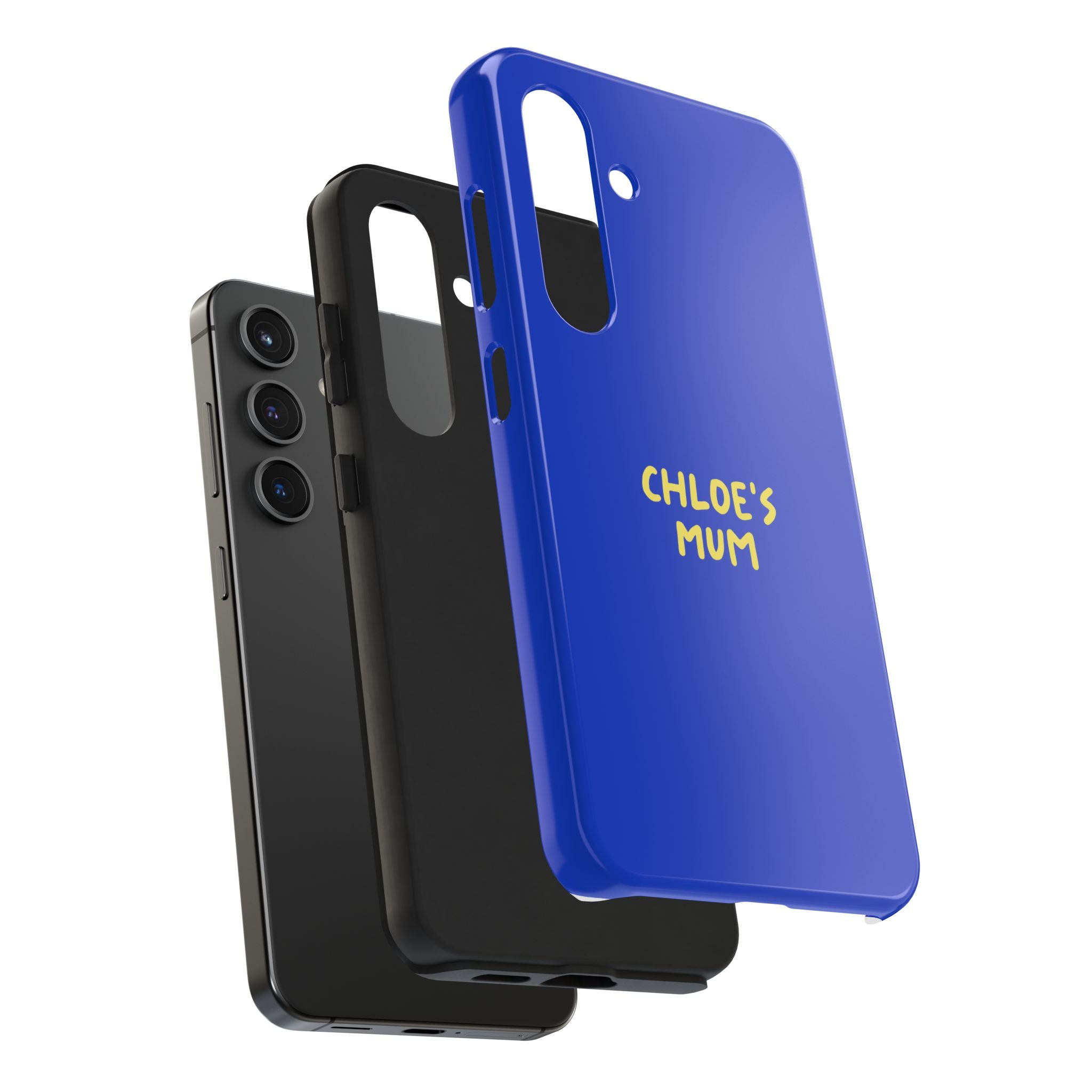 Phone Case Blue color with custom text
