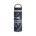 Trendy Pattern Water Bottle with Custom Text