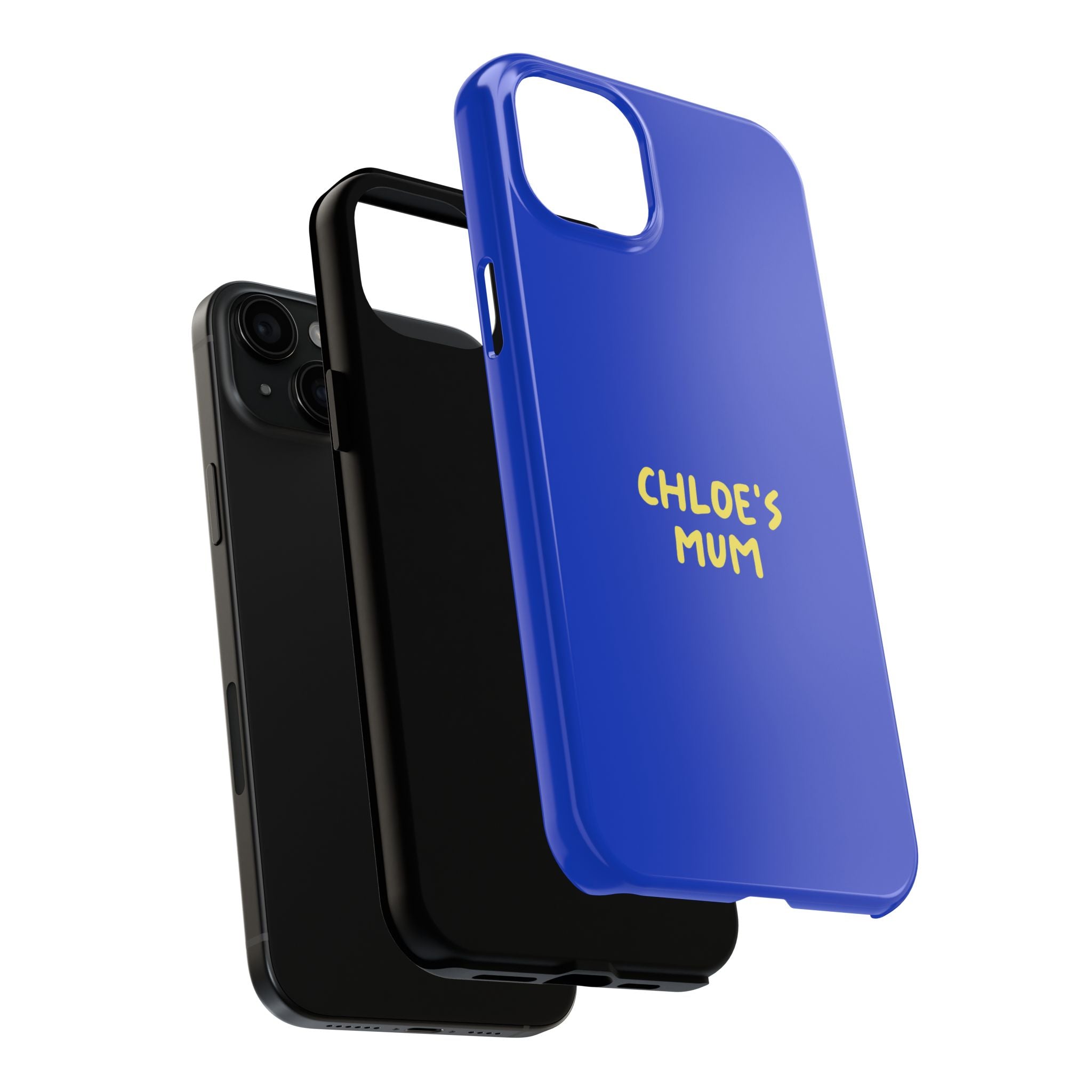 Phone Case Blue color with custom text