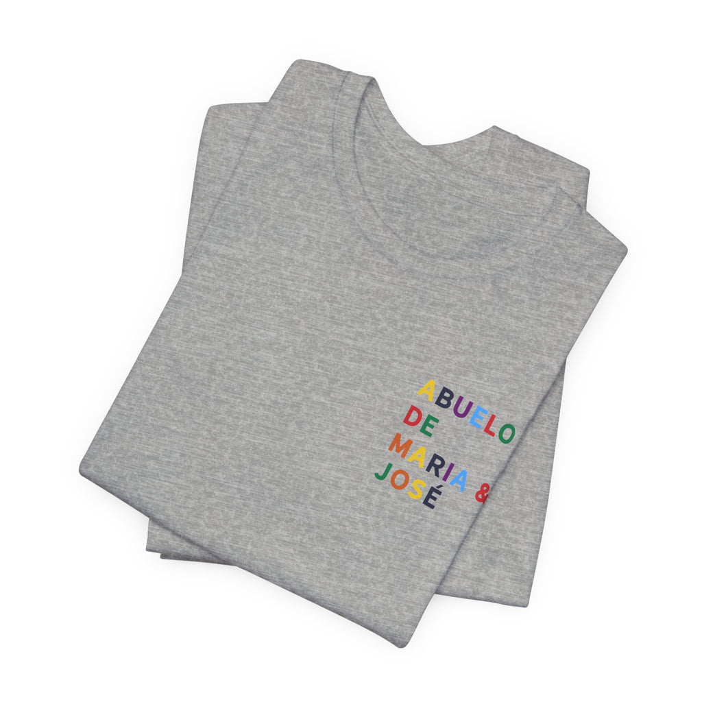 Camiseta Abuelo de con nombre multicolor