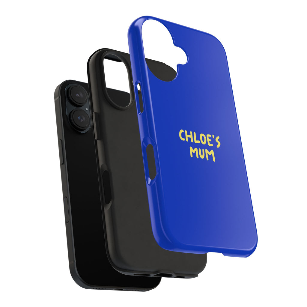 Phone Case Blue color with custom text