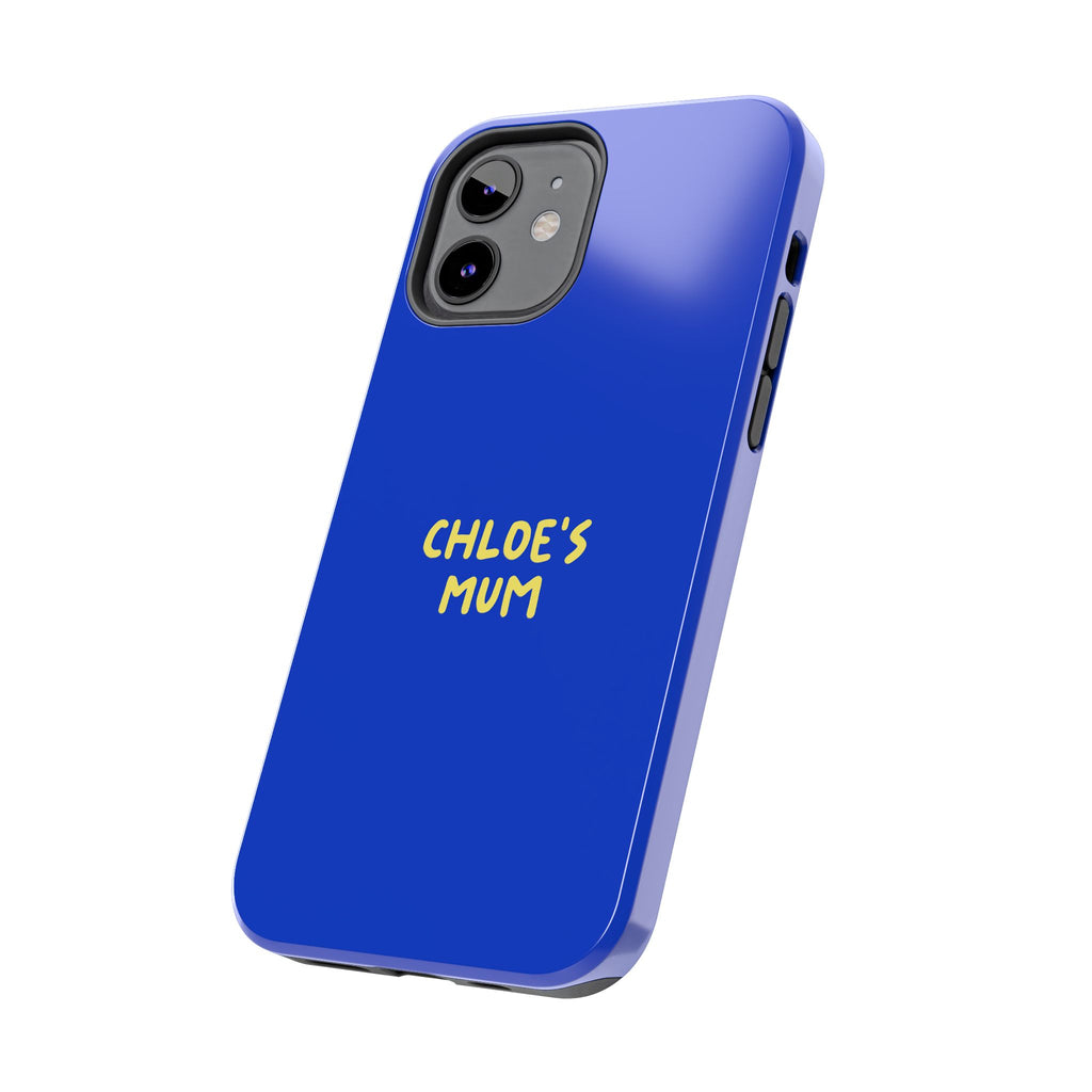 Phone Case Blue color with custom text