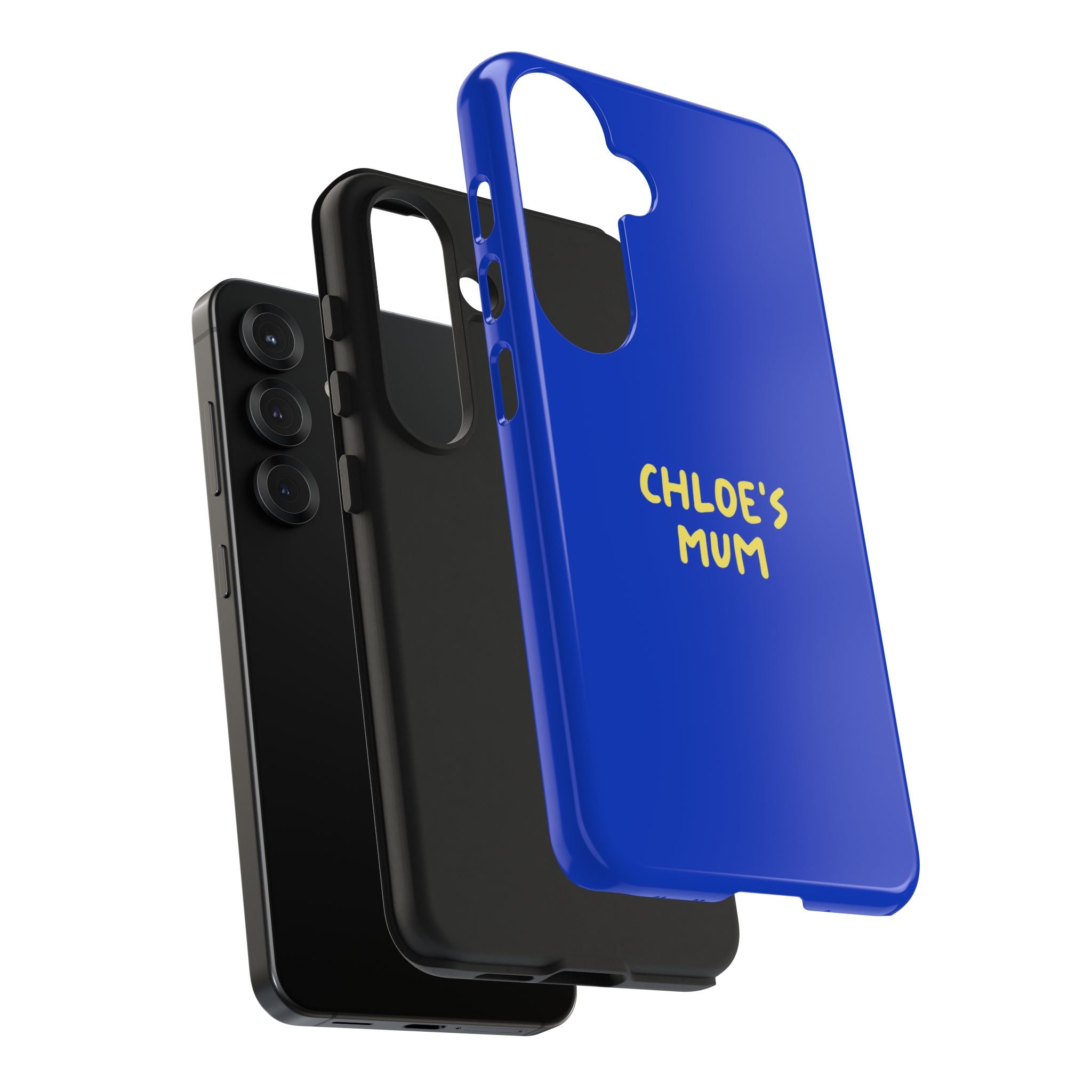 Phone Case Blue color with custom text