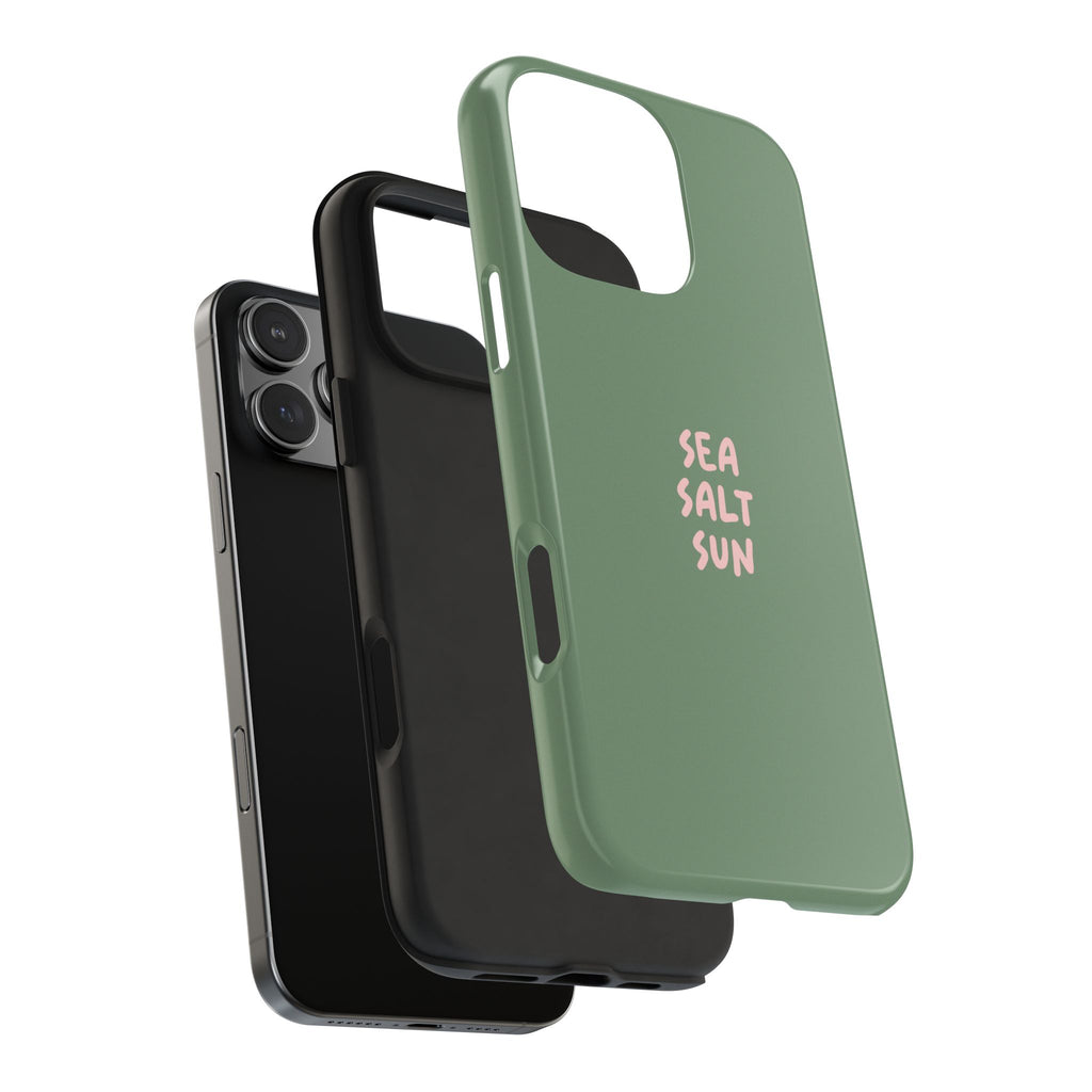 Phone Case Green color with custom text