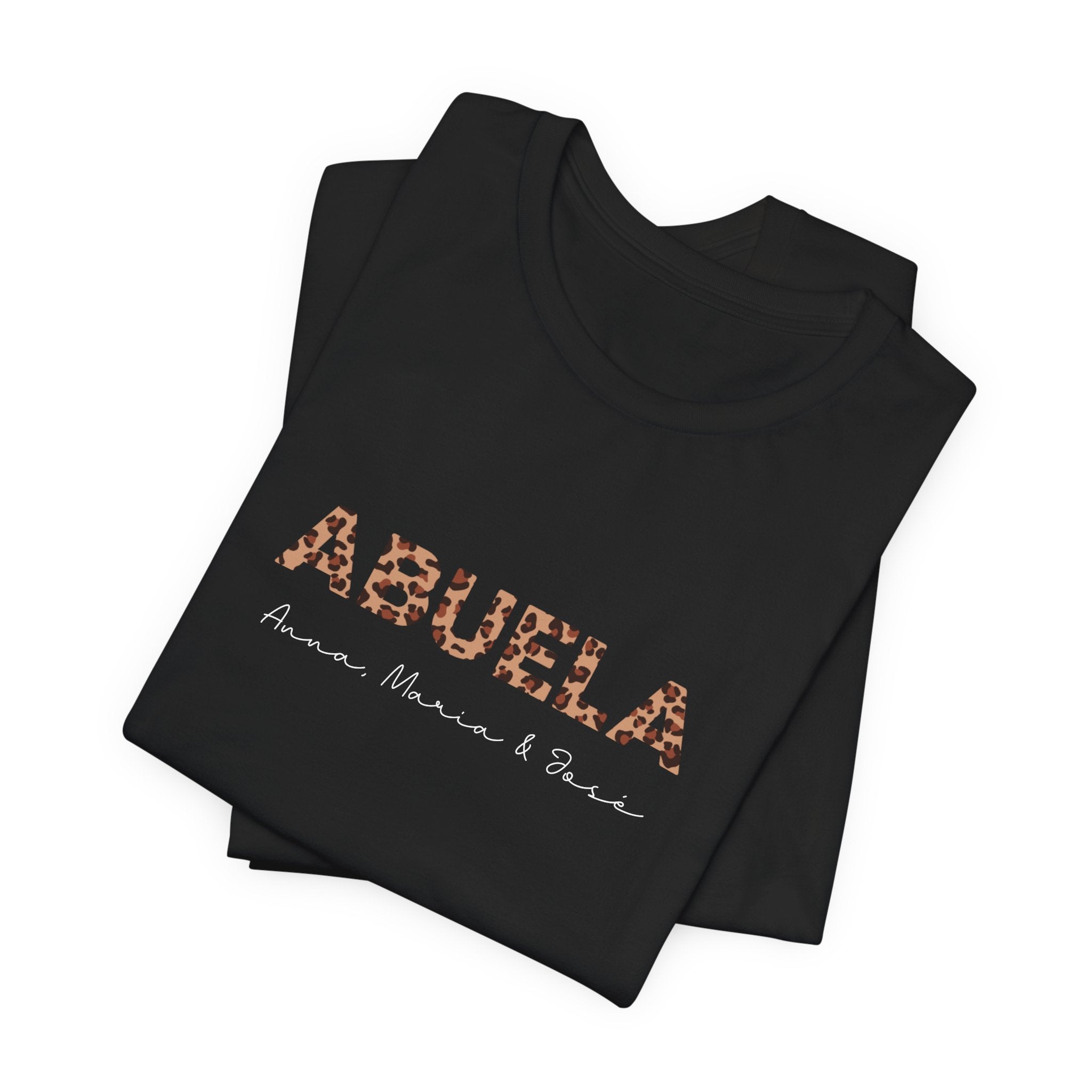Camiseta Leopard Abuela con Nombres Personalizados