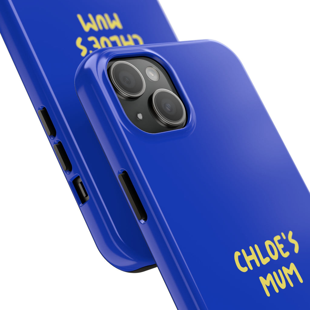 Phone Case Blue color with custom text