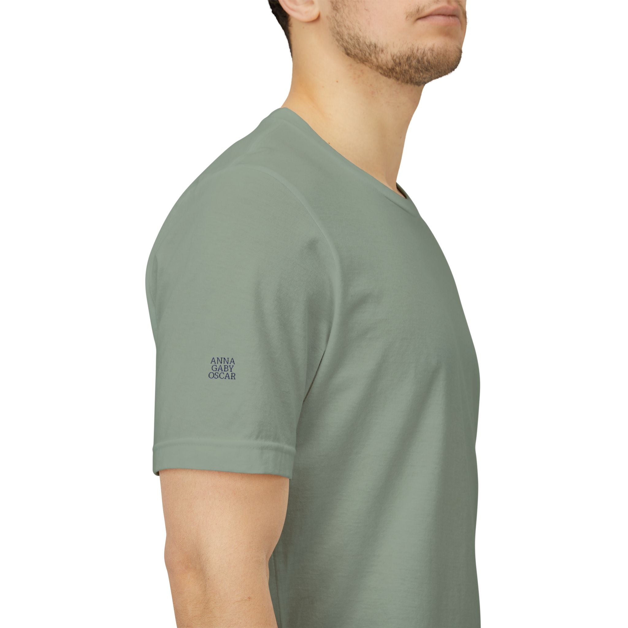 T-Shirt Exponent Grandpa embroidered and personalized first names on sleeve
