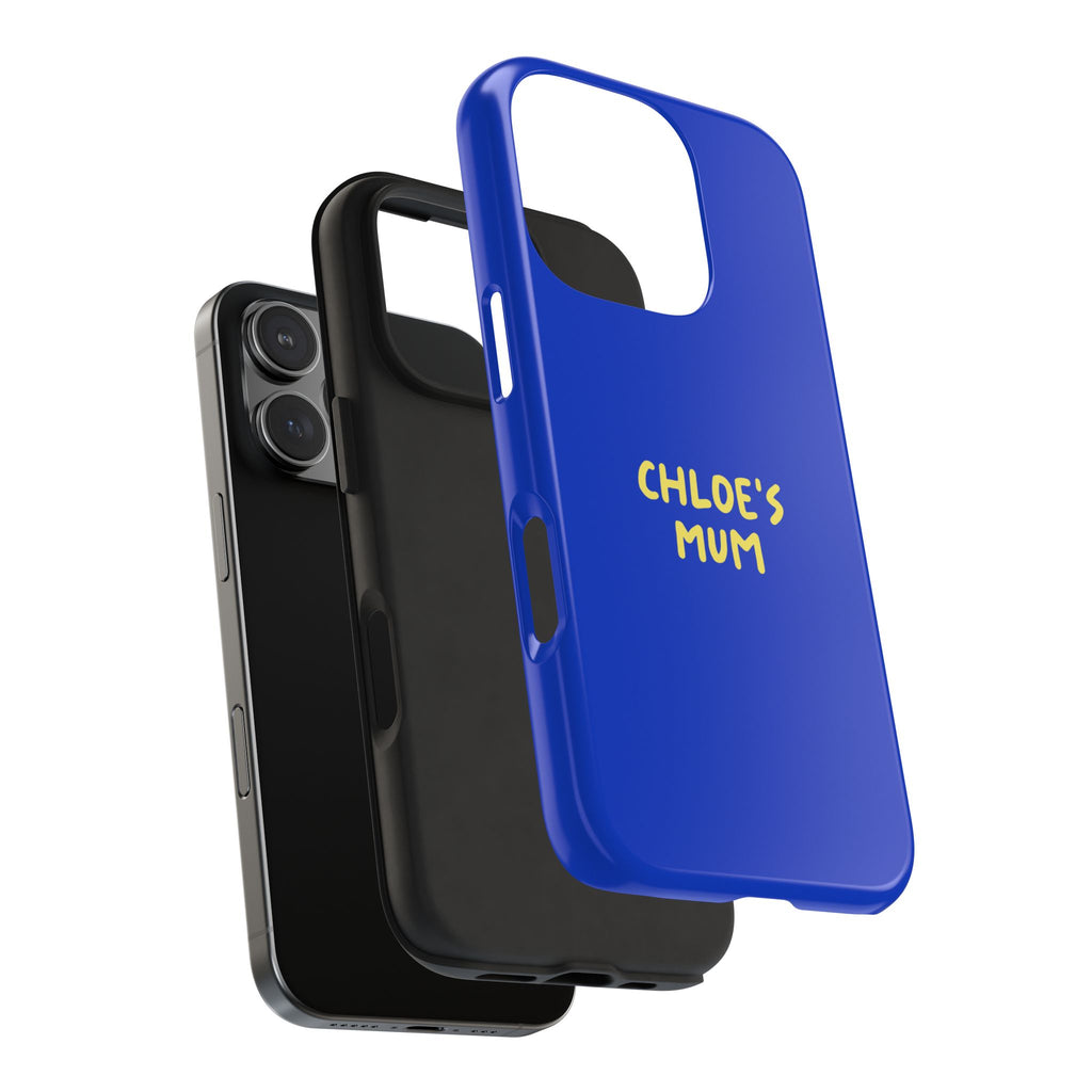 Phone Case Blue color with custom text