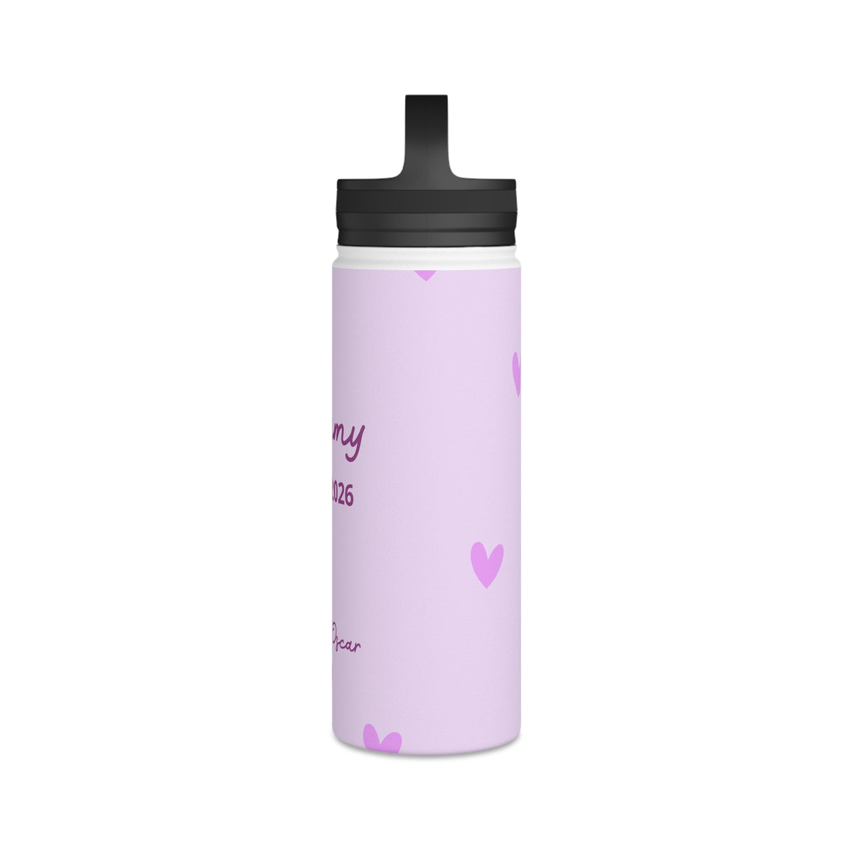 Mom Since Water Bottle with Personalized Names
