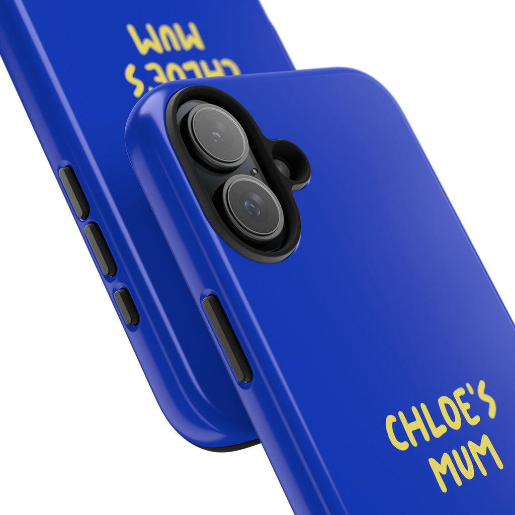 Phone Case Blue color with custom text