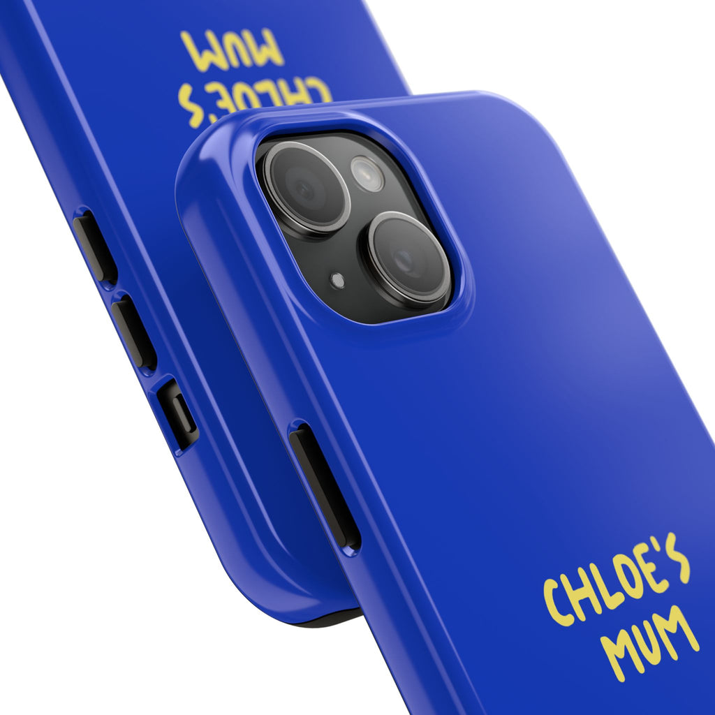 Phone Case Blue color with custom text