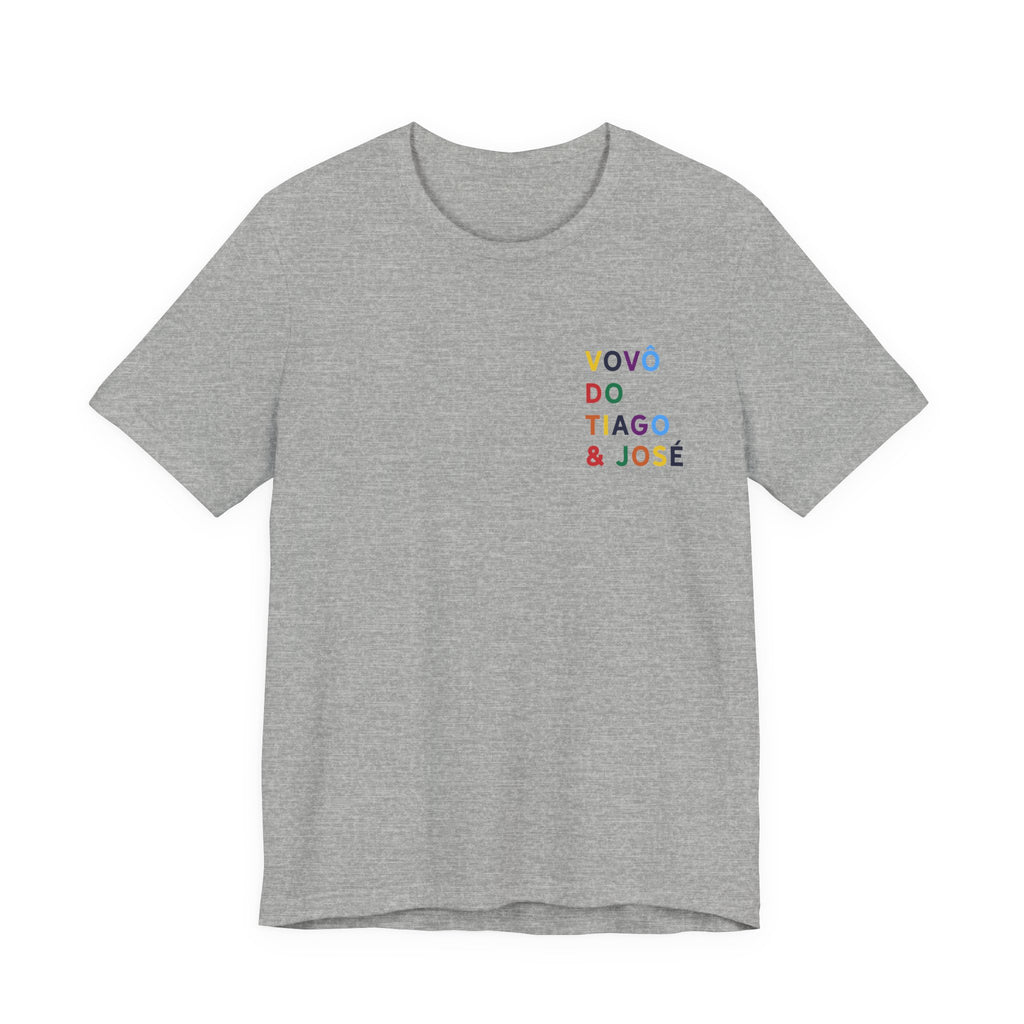 Camiseta Vovô de Nome Multicolorido