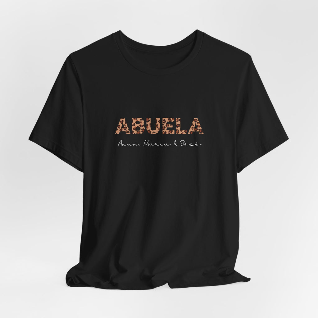 Camiseta Leopard Abuela con Nombres Personalizados