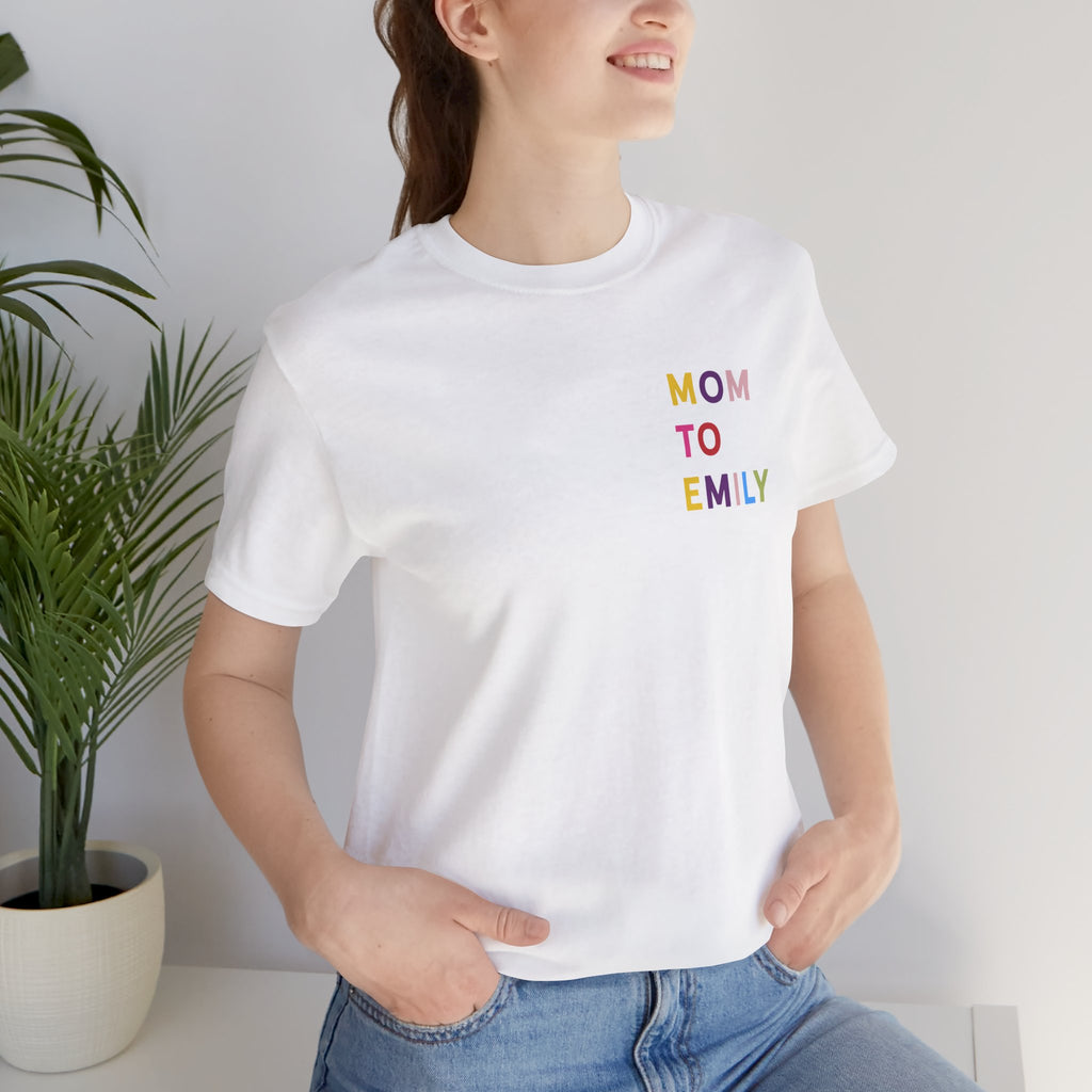 T-Shirt Multicolored name mummy