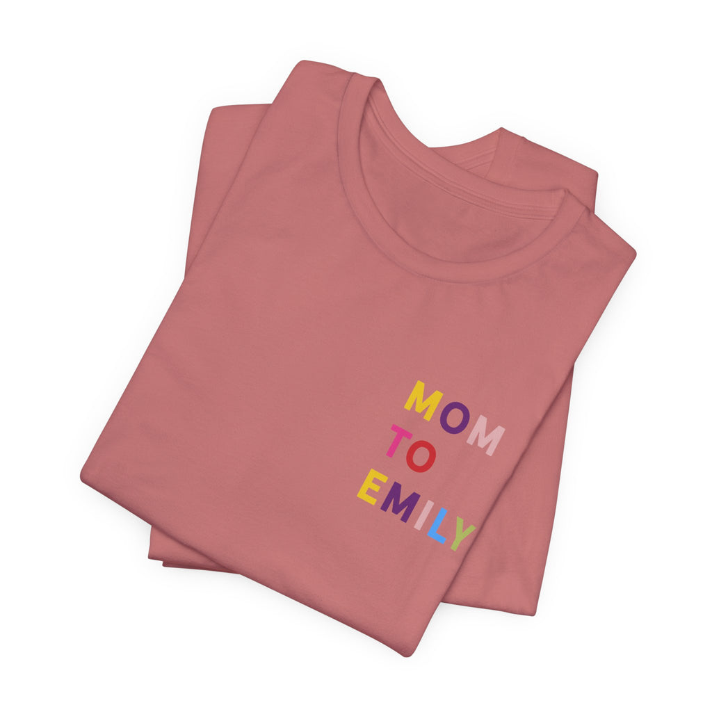 T-Shirt Multicolored name mummy