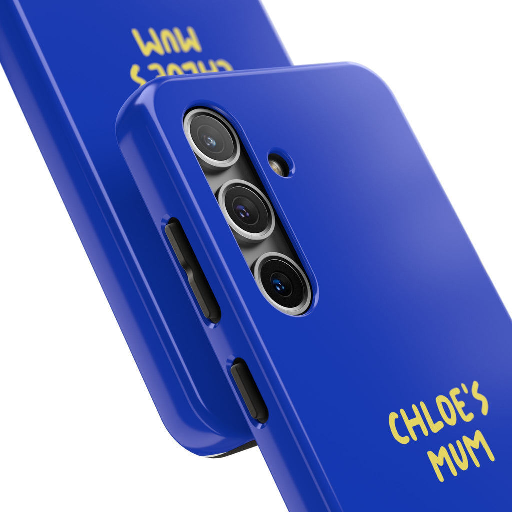 Phone Case Blue color with custom text