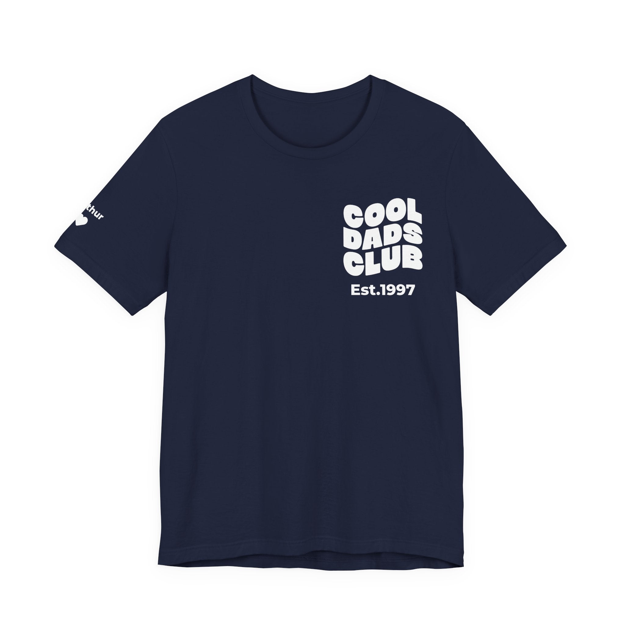 T-Shirt Cool Dads club and names on sleeve