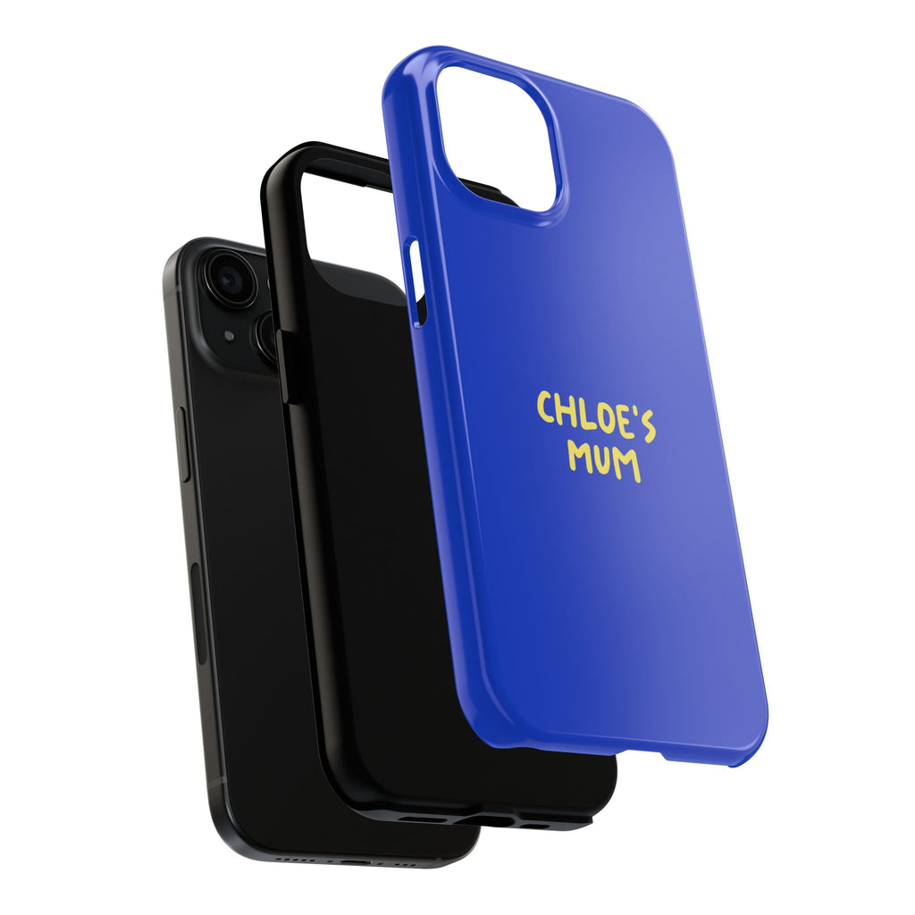 Phone Case Blue color with custom text