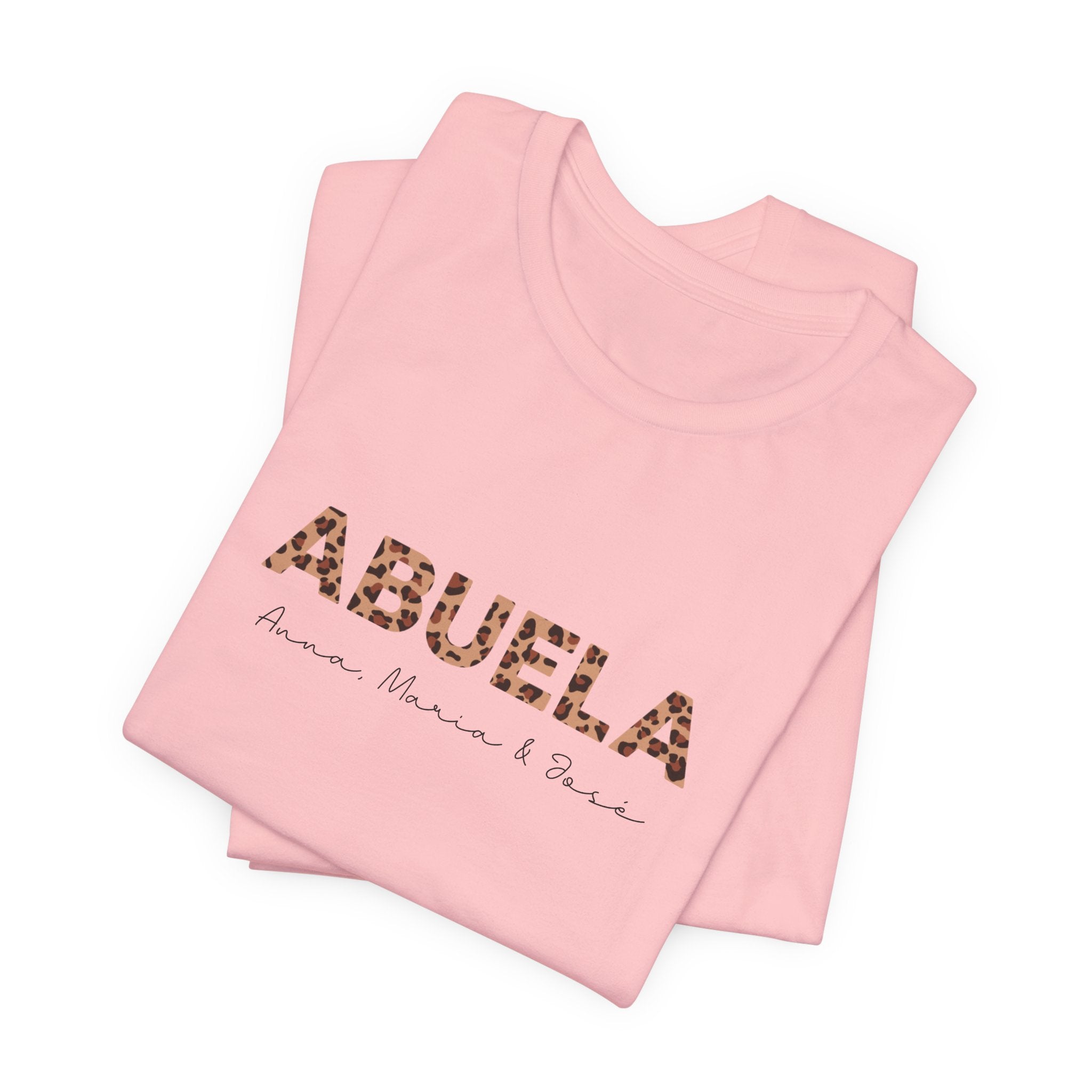 Camiseta Leopard Abuela con Nombres Personalizados