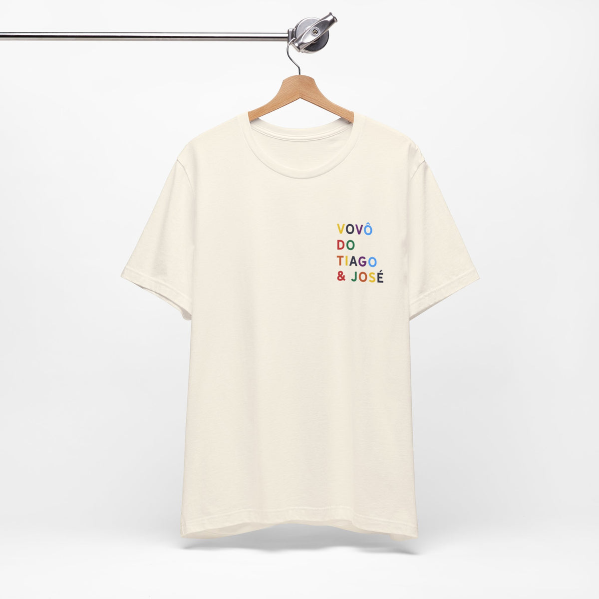 Camiseta Vovô de Nome Multicolorido
