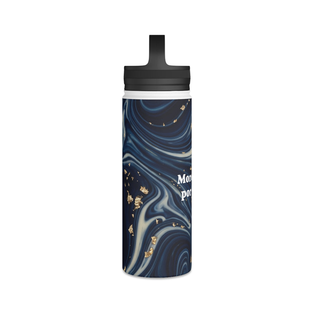 Trendy Pattern Water Bottle with Custom Text