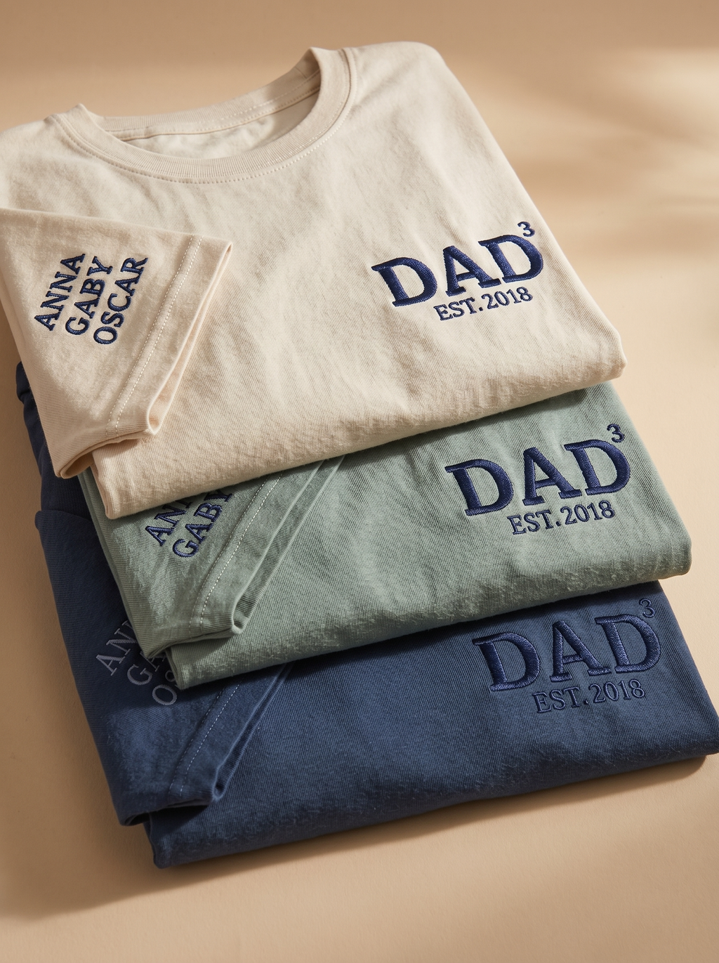 T-Shirt Exponent DAD and personalized first names on sleeve